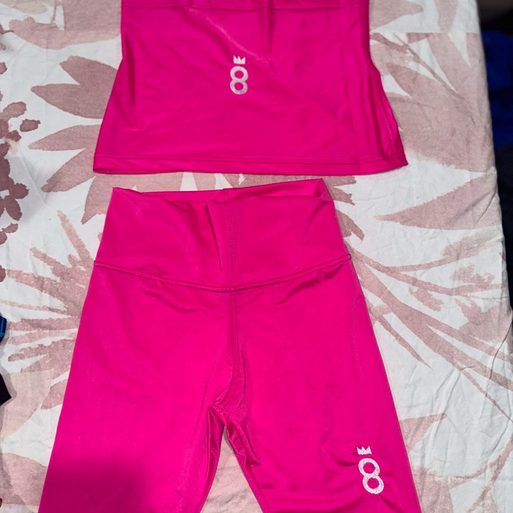 Pink 8 by YOO Activewear Set